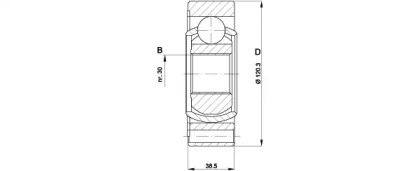 Шарнирный комплект OPEN PARTS CVJ5428.20