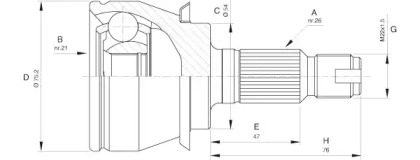 Шарнирный комплект OPEN PARTS CVJ5488.10