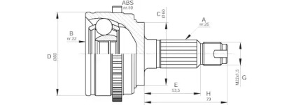 Шарнирный комплект OPEN PARTS CVJ5511.10