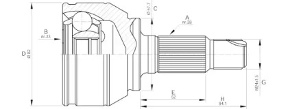 Шарнирный комплект OPEN PARTS CVJ5518.10