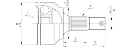 Шарнирный комплект OPEN PARTS CVJ5530.10