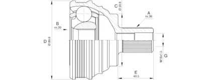 Шарнирный комплект OPEN PARTS CVJ5535.10