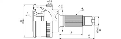 Шарнирный комплект OPEN PARTS CVJ5570.10