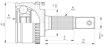 Шарнирный комплект OPEN PARTS CVJ5583.10