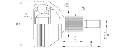 Шарнирный комплект OPEN PARTS CVJ5609.10