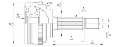 Шарнирный комплект OPEN PARTS CVJ5617.10