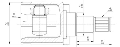 Шарнирный комплект OPEN PARTS CVJ5634.20