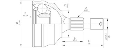 Шарнирный комплект OPEN PARTS CVJ5640.10