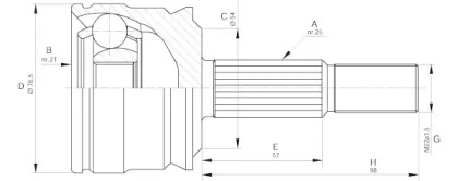 Шарнирный комплект OPEN PARTS CVJ5642.10