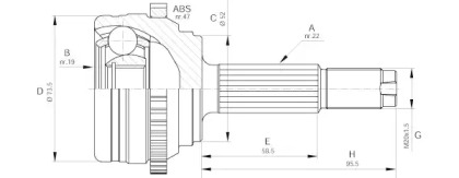 Шарнирный комплект OPEN PARTS CVJ5645.10