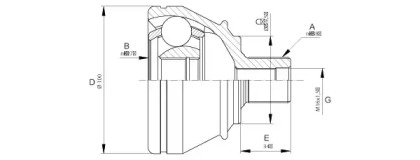 Шарнирный комплект OPEN PARTS CVJ5667.10