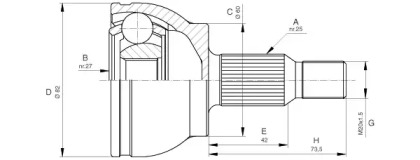 Шарнирный комплект OPEN PARTS CVJ5678.10