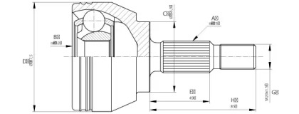 Шарнирный комплект OPEN PARTS CVJ5684.10