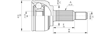 Шарнирный комплект OPEN PARTS CVJ5688.10