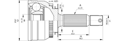 Шарнирный комплект OPEN PARTS CVJ5691.10