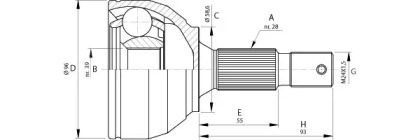 Шарнирный комплект OPEN PARTS CVJ5695.10