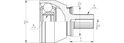 Шарнирный комплект OPEN PARTS CVJ5713.10