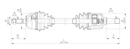 Вал OPEN PARTS DRS6002.00