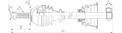 Вал OPEN PARTS DRS6020.00