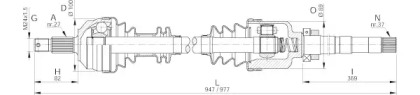 Вал OPEN PARTS DRS6051.00