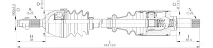 Вал OPEN PARTS DRS6086.00