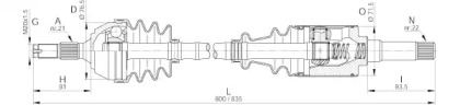 Вал OPEN PARTS DRS6087.00