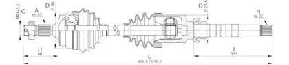 Вал OPEN PARTS DRS6093.00