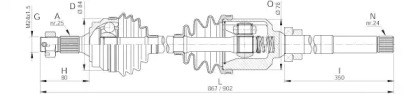 Вал OPEN PARTS DRS6133.00