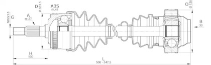 Вал OPEN PARTS DRS6157.00