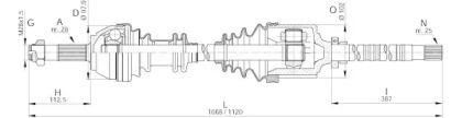 Вал OPEN PARTS DRS6175.00