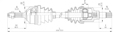 Вал OPEN PARTS DRS6181.00