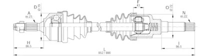 Вал OPEN PARTS DRS6182.00