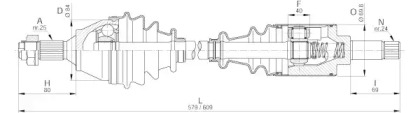 Вал OPEN PARTS DRS6196.00