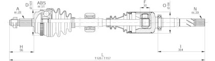 Вал OPEN PARTS DRS6210.00