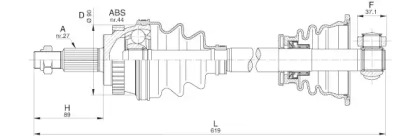 Вал OPEN PARTS DRS6213.00