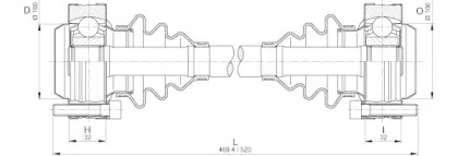 Вал OPEN PARTS DRS6219.00