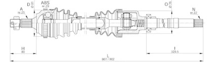 Вал OPEN PARTS DRS6221.00