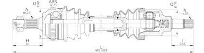 Вал OPEN PARTS DRS6222.00