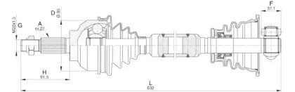 Вал OPEN PARTS DRS6241.00