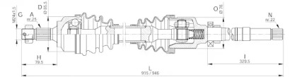 Вал OPEN PARTS DRS6255.00