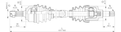 Вал OPEN PARTS DRS6257.00