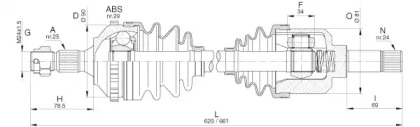 Вал OPEN PARTS DRS6276.00