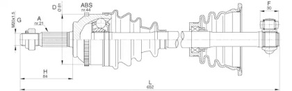 Вал OPEN PARTS DRS6295.00