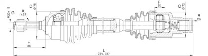 Вал OPEN PARTS DRS6314.00