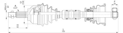 Вал OPEN PARTS DRS6317.00