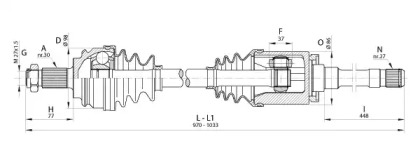 Вал OPEN PARTS DRS6339.00