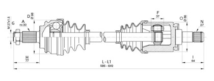 Вал OPEN PARTS DRS6351.00