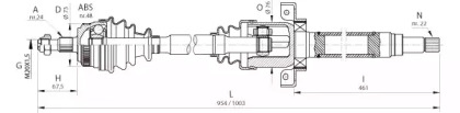 Вал OPEN PARTS DRS6363.00