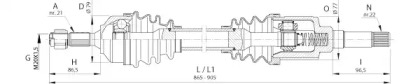 Вал OPEN PARTS DRS6391.00