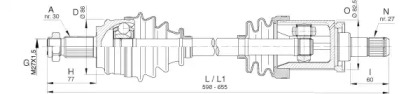 Вал OPEN PARTS DRS6395.00